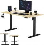 Ігровий стіл SENSE7 Nojo Pine 140x70 см з чорними ніжками для елегантного вигляду - Зображення 2