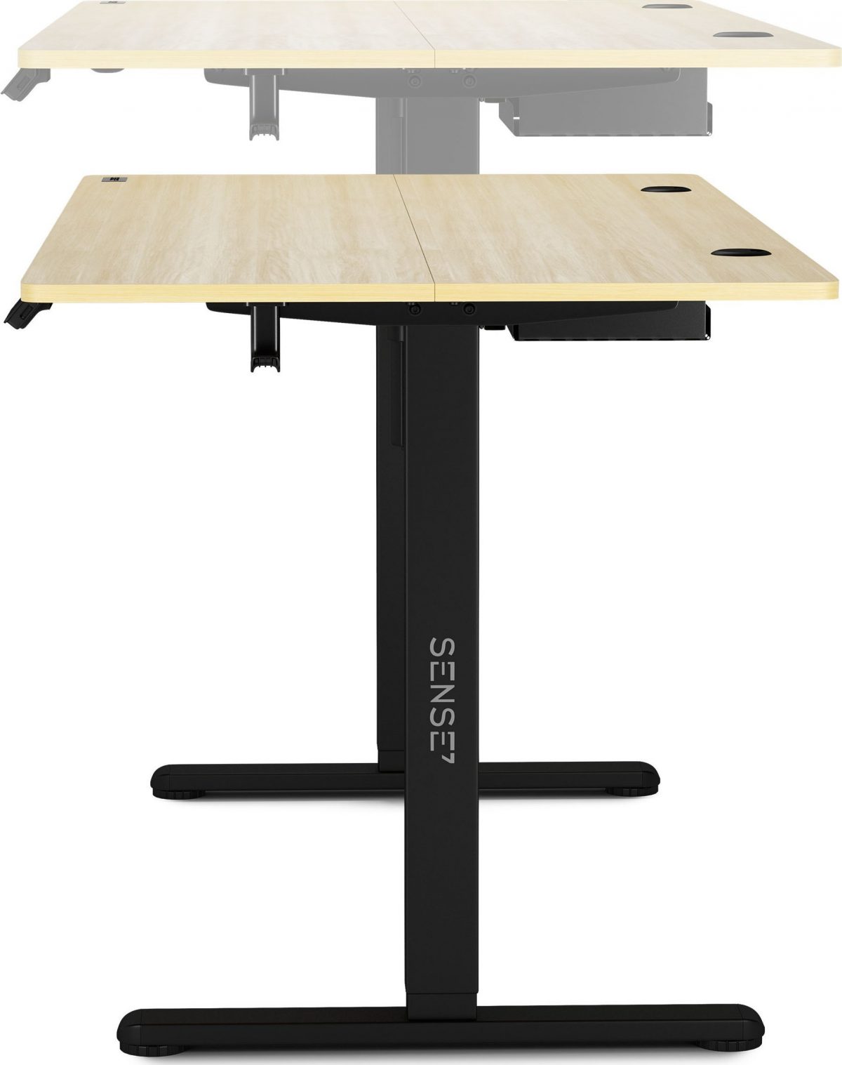 Ігровий стіл SENSE7 Nojo Pine 140x70 см з чорними ніжками для елегантного вигляду - Зображення 3