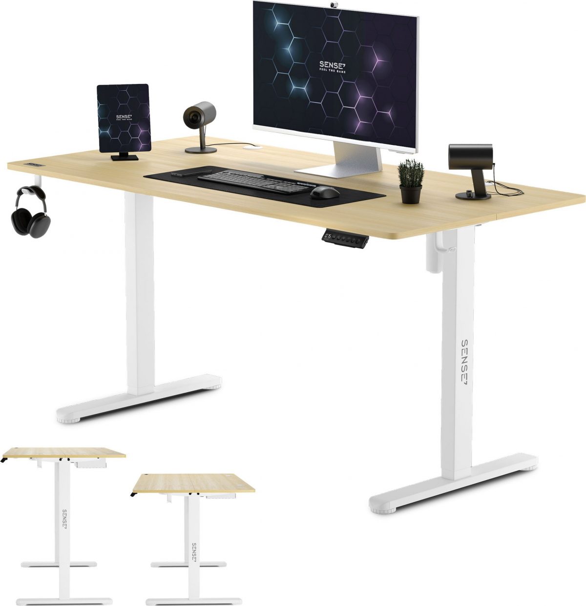 Ігровий стіл SENSE7 Nojo Pine 140x70 см для ефективної гри - Зображення 3