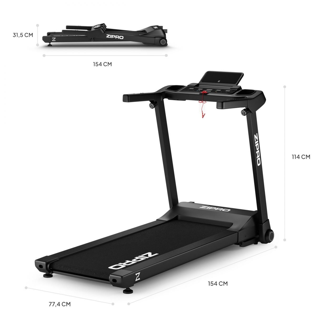Бігова доріжка Zipro Ramble - Ідеальний вибір для комфортних тренувань вдома - Зображення 4