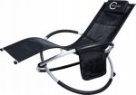 Шезлонг металевий чорний Carruzzo L66J-Стильний відпочинок у вашому саду - Зображення 4