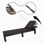 Шезлонг пластиковий коричневий Kontrasto 5.10.212641 - Зображення 2