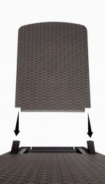 Шезлонг пластиковий коричневий Kontrasto 5.10.212641 - Зображення 8