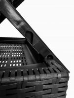 Шезлонг пластиковий чорний Контраст 5.10.212665 - Зображення 5