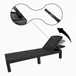 Шезлонг пластиковий чорний Контраст 5.10.212665 - Зображення 8