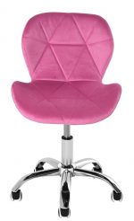 Стильне оксамитове офісне крісло ОТЕ рожеве для максимального комфорту - Зображення 2
