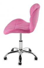 Стильне оксамитове офісне крісло ОТЕ рожеве для максимального комфорту - Зображення 5