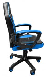 Ігрове Геймерське крісло COBRA JUNIOR синє і чорне – для молодих геймерів - Зображення 3