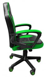 Ігрове Геймерське крісло COBRA JUNIOR зелений і чорний – для молодих геймерів - Зображення 3
