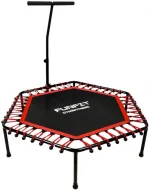 Ефективний Батут для Фітнесу з Ручкою FunFit 130 см Червоний