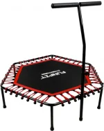 Ефективний Батут для Фітнесу з Ручкою FunFit 130 см Червоний - Зображення 3