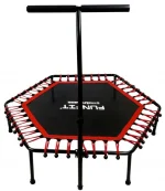 Ефективний Батут для Фітнесу з Ручкою FunFit 130 см Червоний - Зображення 6
