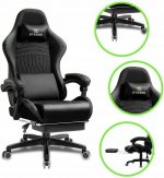 Чорно-зелене геймерське крісло STAZER EAGLE – ваш вибір для ідеальних ігрових сесій - Зображення 3