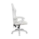 Ігрове Геймерське крісло RGB + BT з колонками WS8153 White - Зображення 7