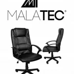 Обертове офісне крісло Malatec 8982 чорне для комфорту і зручності