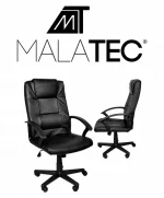 Обертове офісне крісло Malatec 8982 чорне для комфорту і зручності