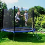 Батут з драбиною та страхувальною сіткою Funfit 252 см – безпека та розваги для всієї родини - Зображення 3