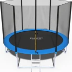 Батут з драбиною та страхувальною сіткою Funfit 252 см – безпека та розваги для всієї родини