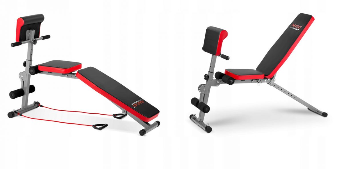 Регульована тренувальна лава Neo-sport НС-213 чорна з червоним для ефективних тренувань і максимальних результатів - Зображення 5