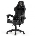 Ергономічне і стильне геймерське крісло Infini Five чорно-сіре - Зображення 3