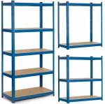 Металевий стелаж Humberg 180x90x40 см синій 5 полиць