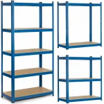 Металевий стелаж Humberg 180x90x40 см синій 5 полиць