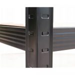 Металевий стелаж LEGGER DG-200-1 180x 90x40 см на 5 полиць 1000 кг. чорний - Зображення 3