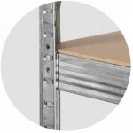 Металевий стелаж LEGGER DG-200 180x 90x40 см на 5 полиць 1000 кг. - Зображення 4