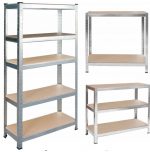 Металевий стелаж LEGGER DG-200 180x 90x40 см на 5 полиць 1000 кг. - Зображення 2