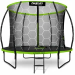Надійний батут Neo-Sport Premium 312 см з внутрішньою сіткою і драбинкою