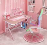 Геймерський стіл CRF4009RGB Рожевий – ідеальний вибір для віртуальних пригод - Зображення 2