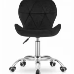 Офісне крісло Lugano чорний оксамит Комфорт і стиль для вашого офісу та домуКомфорт і стиль для вашого офісу та дому