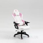 Біло-рожеве геймерське крісло KRAKEN Feyton – комфорт і стиль