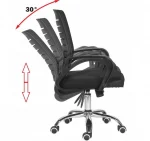 Комфортне і стильне офісне крісло MemFlow BLACK K10 для сучасного інтер'єру - Зображення 11