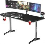 Ігровий комп'ютерний стіл ULTRADESK FRAG XXL чорний 160x75 см для професіоналів