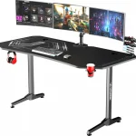 Ігровий комп'ютерний стіл ULTRADESK FRAG XXL чорний 160x75 см для професіоналів