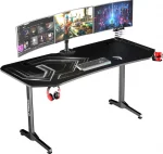 Ігровий комп'ютерний стіл ULTRADESK FRAG XXL чорний 160x75 см для професіоналів - Зображення 2