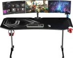 Ігровий комп'ютерний стіл ULTRADESK FRAG XXL чорний 160x75 см для професіоналів - Зображення 3