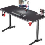 Ігровий стіл ULTRADESK FRAG Білий 140x60 см з підкладкою для комфорту