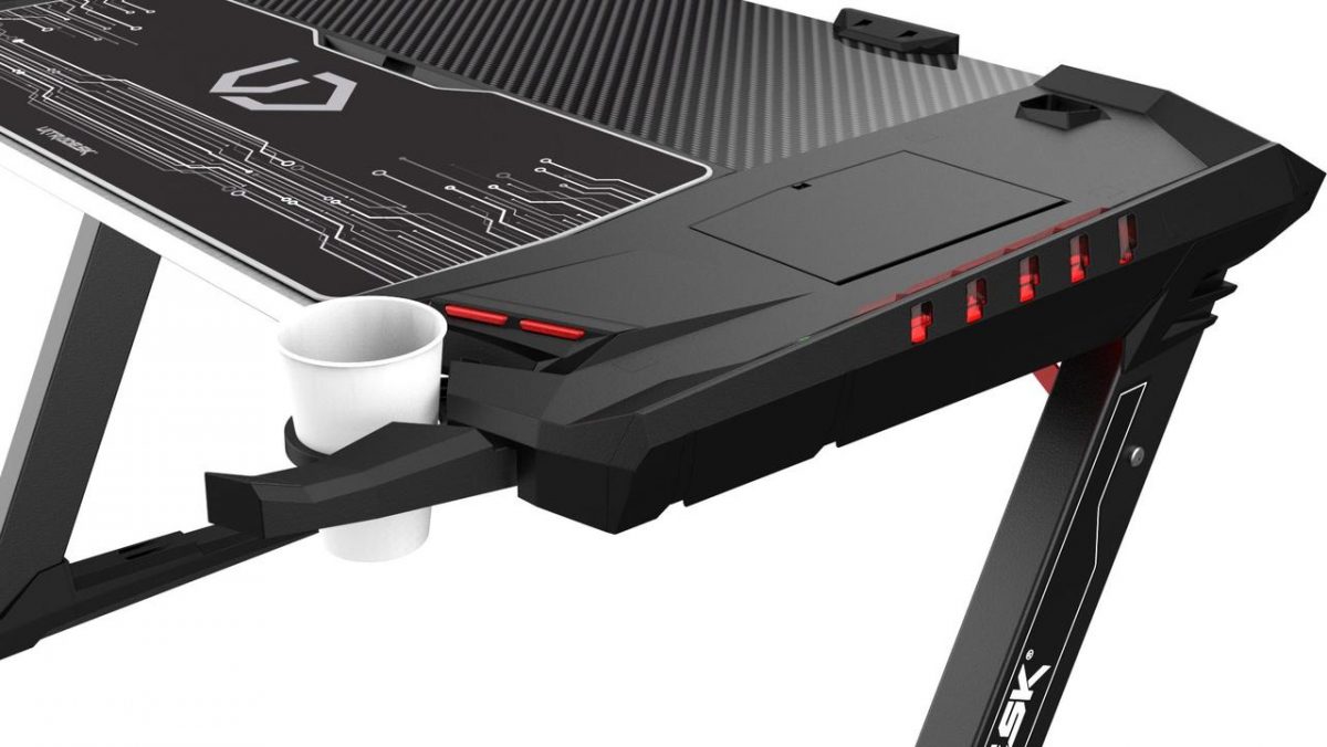 Письмовий стіл Ultradesk ROCKET 128 см чорний Ідеальний вибір для сучасного офісу - Зображення 7