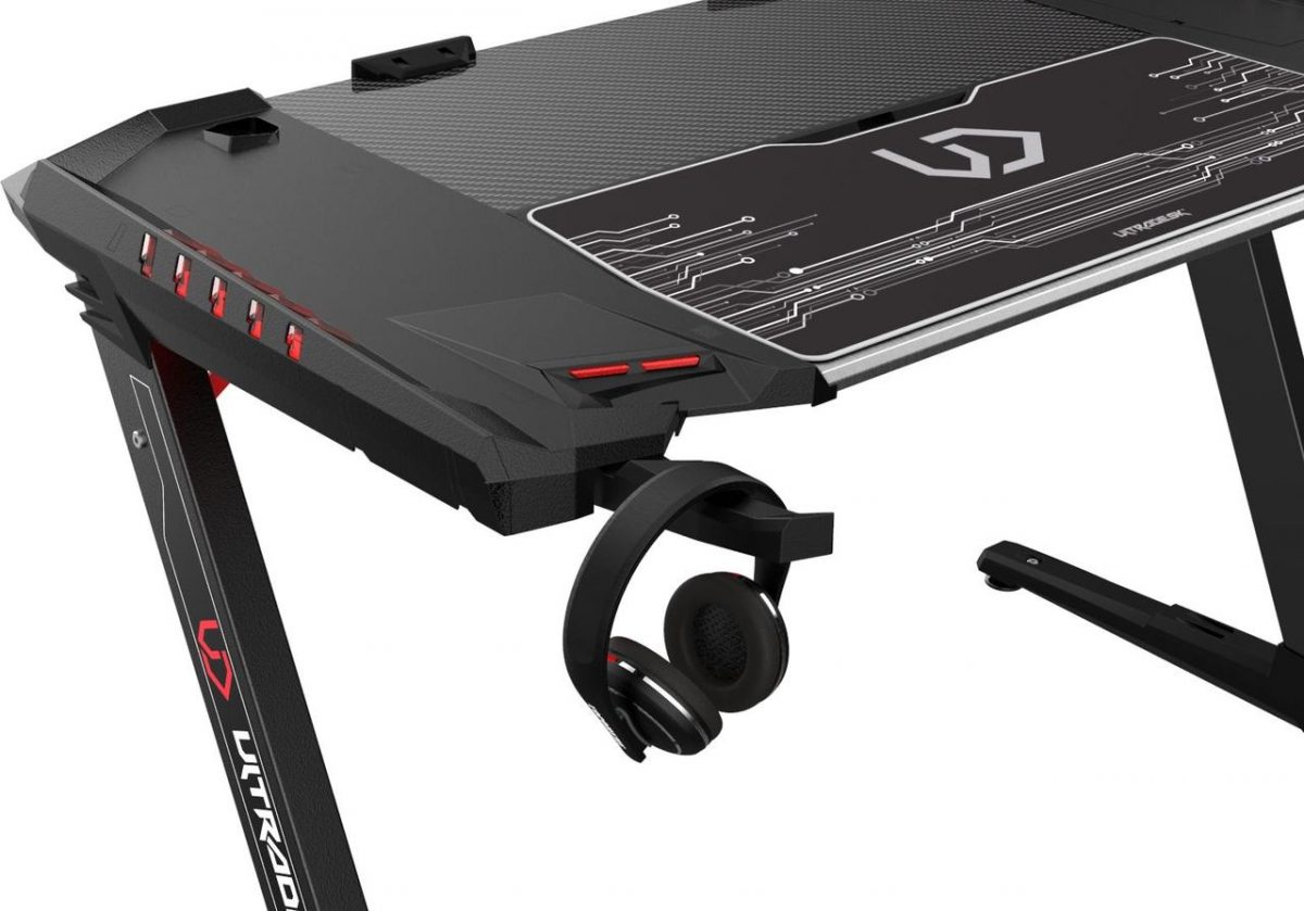 Письмовий стіл Ultradesk ROCKET 128 см чорний Ідеальний вибір для сучасного офісу - Зображення 8