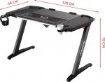 Письмовий стіл Ultradesk ROCKET 128 см чорний Ідеальний вибір для сучасного офісу - Зображення 9