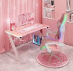 Геймерський стіл CRF4575RGB Рожевий – стиль з RGB підсвіткою - Зображення 2