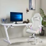 Геймерський стіл CRF4577RGB Білий – RGB підсвічування для гри - Зображення 2