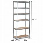 Металевий стелаж Thomas 222 x 90 x 40 см на 6 полиць 900 кг KLT20-6 - Зображення 6