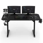 Ігровий стіл SENSE7 Nomad Cybernetic Black 140x60 см – комфорт та стиль для вашого ігрового простору - Зображення 2