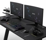 Ігровий стіл SENSE7 Nomad Cybernetic Black 140x60 см – комфорт та стиль для вашого ігрового простору - Зображення 6