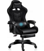 Чорне геймерське крісло MatMay BLACK GAMING для комфорту