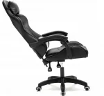 Чорне геймерське крісло MatMay BLACK GAMING для комфорту - Зображення 5