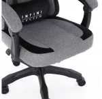 Геймерське крісло Infini System сіро-чорне для тривалого використання - Зображення 9